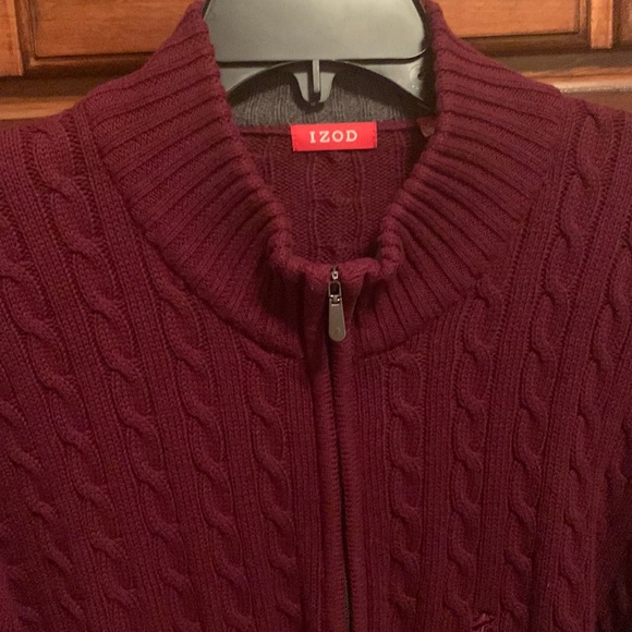 Mens IZOD zip sweater like new - Picture 1 of 6